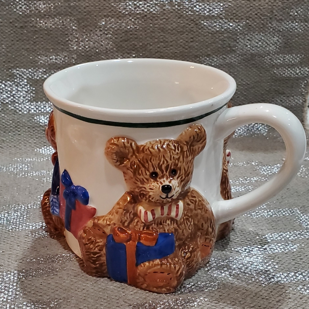 🧸Houston Harvest 3D teddy bear oversized mug 18 oz.